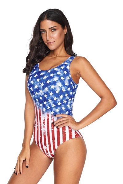 Crispin Women's Criss Cross Back One Piece Swimsuit Black
