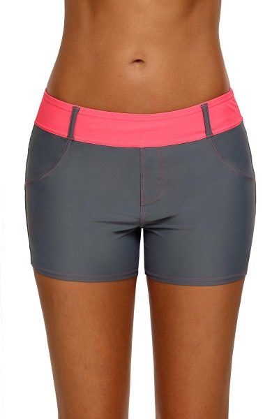Onia Women's Coral Waistband Sports Shorts Summer Beach Board Shorts
