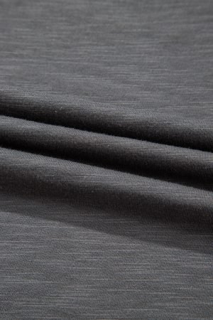 Dark Grey Double Ruffled Short Sleeve Plus Size Top - Image 8