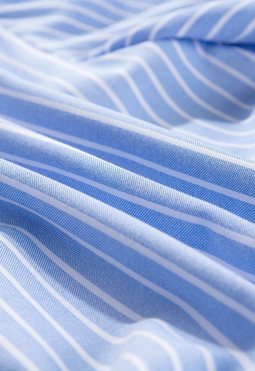 Sky Blue Striped Bowknot Detail Puffy Sleeve Top and Shorts 2Pcs Set