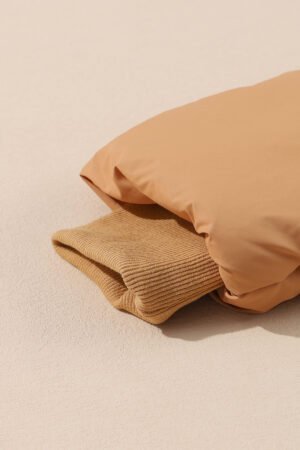 Brown Zip Up Pocketed Puffer Jacket - Image 6