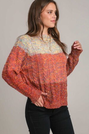 Multicolour Colorful Confetti Wool Ball Knitted Sweater - Image 2