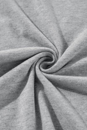 Gray Crew Neck Pleated Tank Top - Image 8
