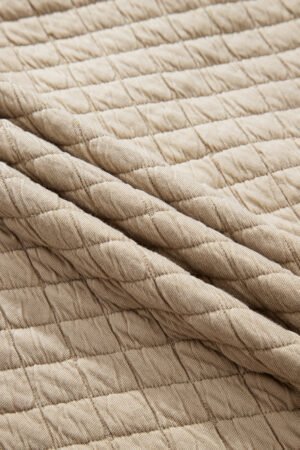 Jet Stream Solid Color Quilted Puffer Buttoned Shacket - Image 8