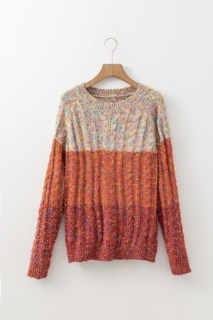 Multicolour Colorful Confetti Wool Ball Knitted Sweater - Image 6