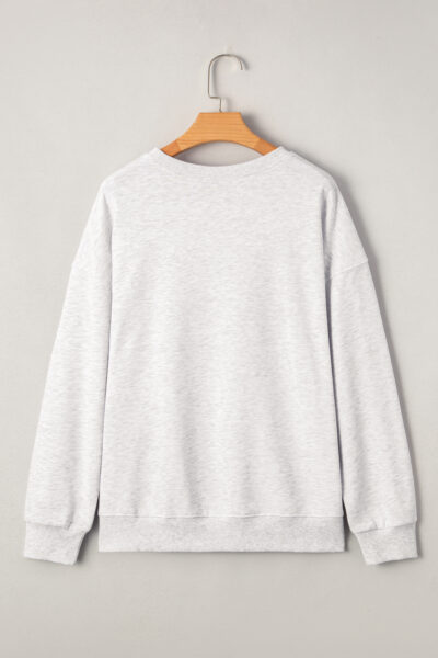 Red Vintage Washed GAME DAY Graphic Baggy Sweatshirt