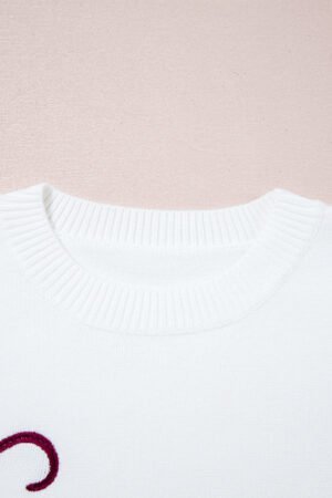 White See You Cowboy Embroidered Western Graphic Sweater - Image 16