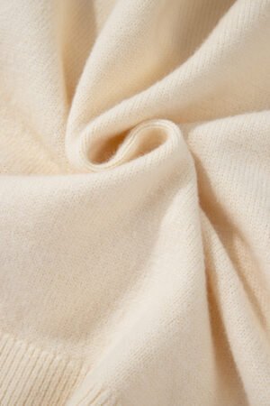 Jet Stream Bowknot Front Loose V Neck Knitted Cardigan - Image 8