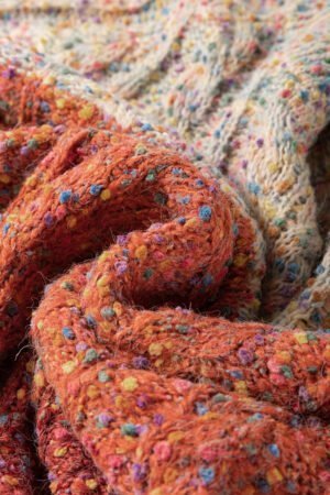 Multicolour Colorful Confetti Wool Ball Knitted Sweater - Image 8