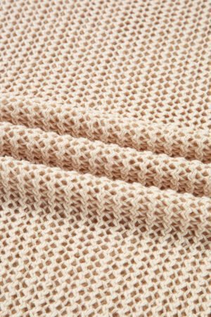 Smoke Gray Crochet Hollow-out Jumper Top Sweater - Image 7