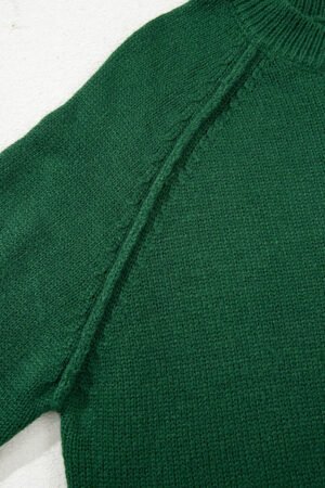 Evergreen Raglan Sleeve Crew Neck Sweater - Image 5