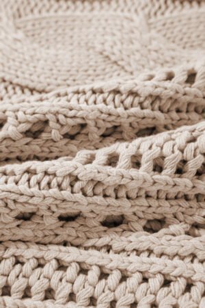 Smoke Gray Hollow-out Cable Knit Cropped Sweater - Image 8