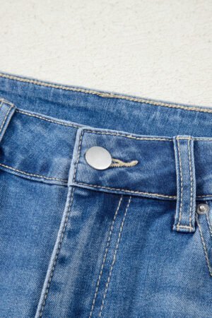 Ashleigh Blue Cut out Side Frayed Hemline Flare Jeans - Image 12