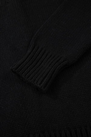Black Western Fashion Abstract Printed Cardigan Sweater - Image 15