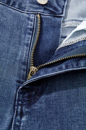 Dirty blue High Waist Button Zip Fly Bell Bottom Jeans - Image 7