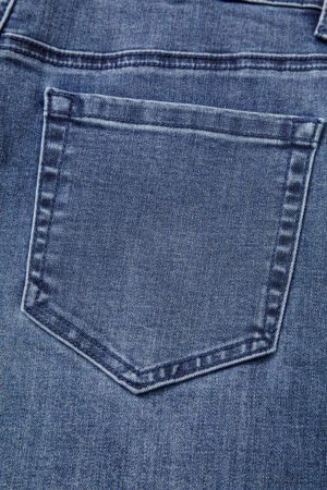 Dirty blue High Waist Button Zip Fly Bell Bottom Jeans - Image 10