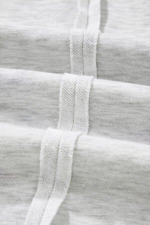 Light Grey Faded Varsity Print Loose Pullover Top - Image 13