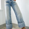 Myosotis High Rise Button Zip Fly Medium Wash Jeans