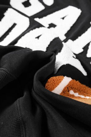 Black GAME DAY Graphic Varsity Pullover Sweatshirt - Image 7
