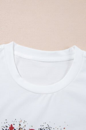 White Believe Christmas Father Graphic Crewneck T Shirt - Image 8