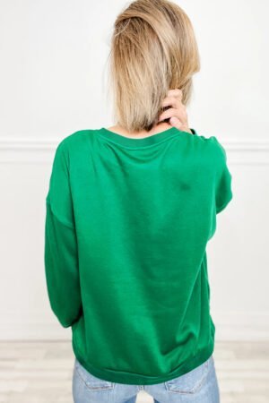Sea Green Plaid MERRY Christmas Vacation Sweatshirt - Image 2