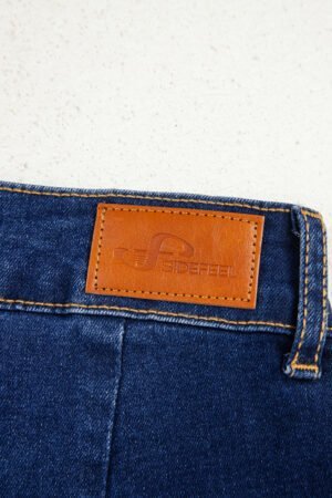 Sail Blue Mimimalist Patch Pocket Womens Shift Jeans - Image 8