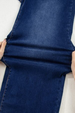 Sail Blue Mimimalist Patch Pocket Womens Shift Jeans - Image 9