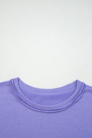 Wisteria Floral Applique Baggy Pullover Sweatshirt - Image 6