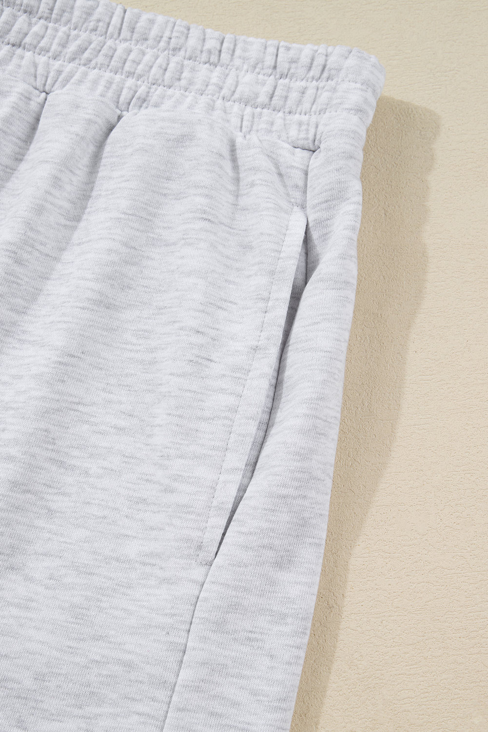 Light Grey Girly Bow Embroidered Puff Sleeve Pullover Loose Shorts Plus 2pcs Outfit Light Grey Girly Bow Embroidered Puff Sleeve Pullover Loose Shorts Plus 2pcs Outfit