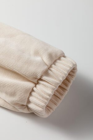 Jet Stream Solid Color Textured Knit Drop Shoulder Pullover Drawstring Shorts Set - Image 8