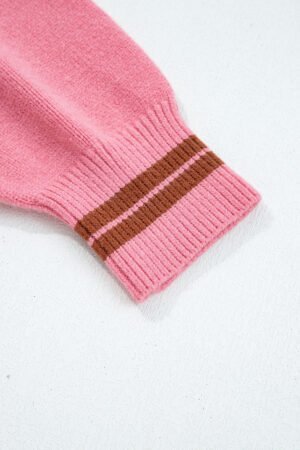 Peach Blossom See You Cowboy Embroidered Western Graphic Sweater - Image 8