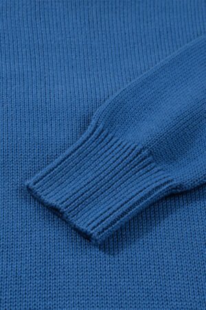 Dusk Blue Howdy Embroidered Graphic Western Sweater - Image 8