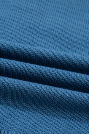 Dusk Blue Howdy Embroidered Graphic Western Sweater - Image 9