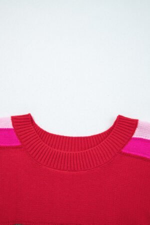 Fiery Red Christmas Holly Festive Holiday Sweater - Image 6