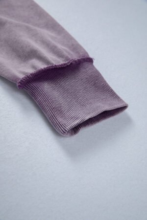 Valerian Mineral Wash Exposed Seam Side Slit Sweatshirt - Image 10