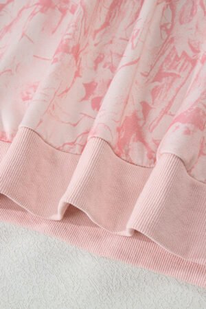 Pink Camo Mock Neck Baggy Sweatshirt - Image 5