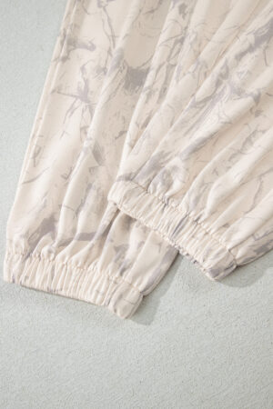 Khaki Camo Print Jogger Pants Set - Image 8