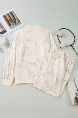 Khaki Camo Print Jogger Pants Set - Image 5