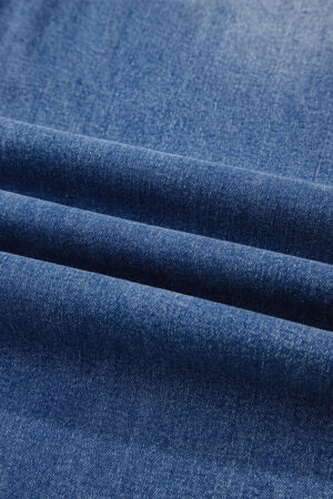 Sky Blue Double Button Zip Fly Straight Leg Jeans - Image 12