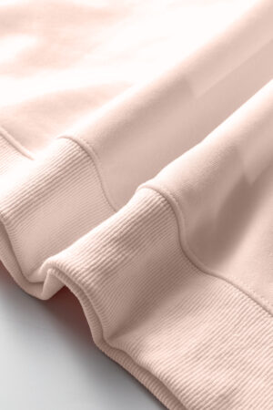 Light Pink Oversize Blessed Embroidered Mock Neck Sweatshirt - Image 20