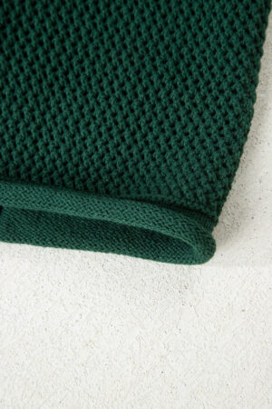 Blackish Green Plus Size Golden Accent Buttons Short Sweater Cardigan - Image 17