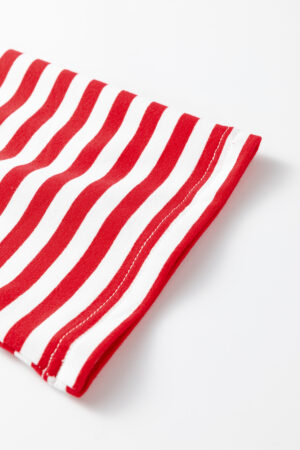 Red Stripe Drop Shoulder Long Sleeve Top Lounge Pants 2pcs Set - Image 7