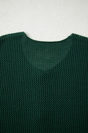 Blackish Green Plus Size Golden Accent Buttons Short Sweater Cardigan - Image 16