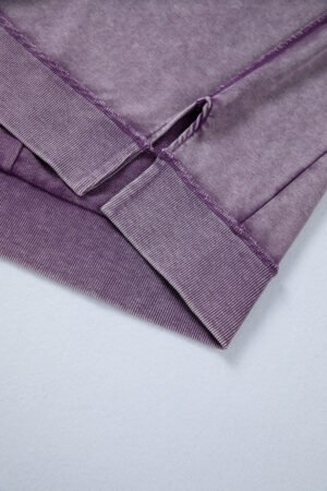 Valerian Mineral Wash Exposed Seam Side Slit Sweatshirt - Image 11