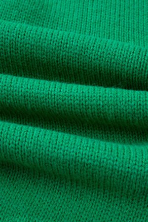 Bright Green Bow Backless Bubble Sleeve Sweater - Image 7