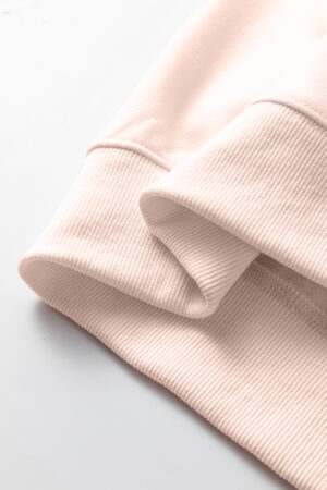 Light Pink Oversize Blessed Embroidered Mock Neck Sweatshirt - Image 19