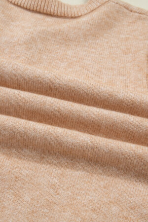 Oatmeal Ruffle Trim Gold Button Sweater Cardigan - Image 13