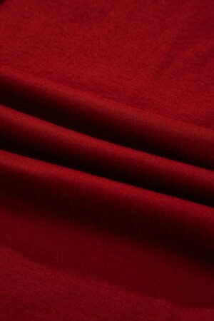 Red Dahlia Solid Color Extended Cuffs Long Sleeve Top - Image 7
