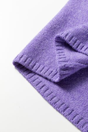 Wisteria Solid Color Knit Button Drop Shoulder Sweater Cardigan - Image 9