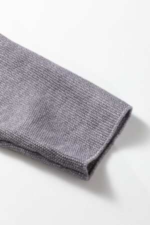 High Cable Knit Cardigan Sweater - Image 8